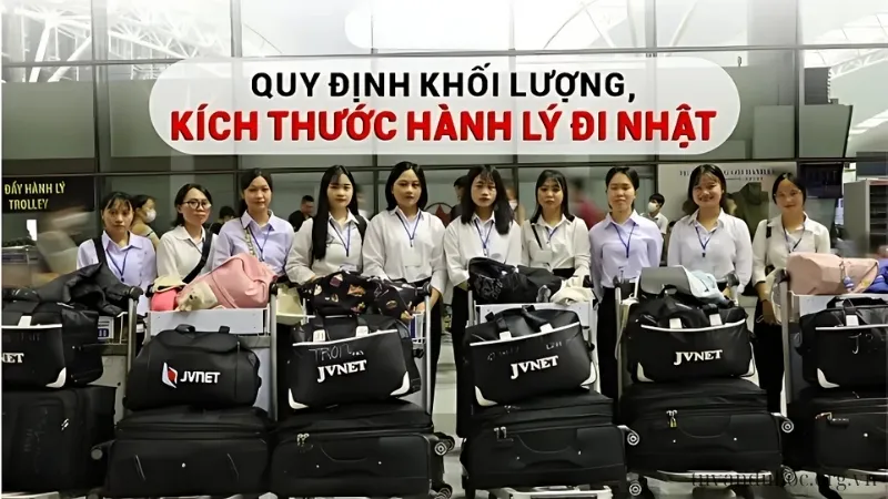 Quy định về khối lượng, kích thước hành lý khi đi sang Nhật