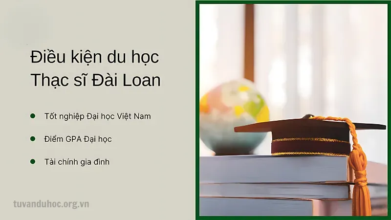 Điều kiện du học Đài Loan hệ thạc sĩ