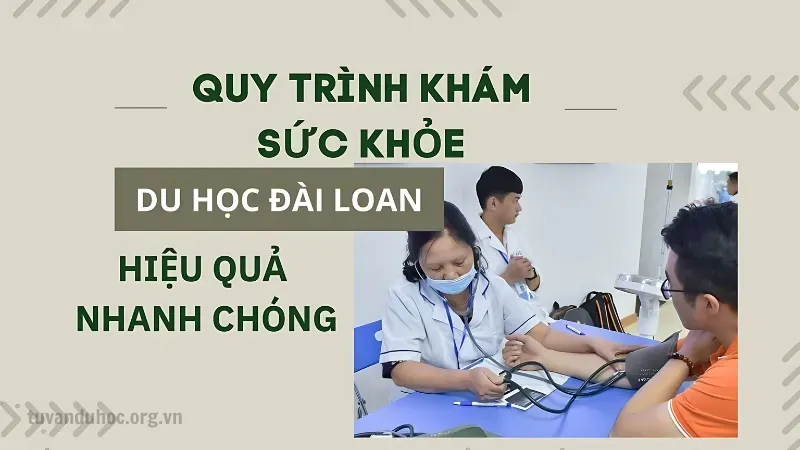 Khám sức khỏe đi du học Đài Loan