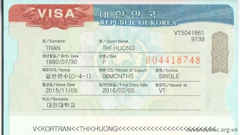 Xin visa du học Hàn Quốc cần những gì?