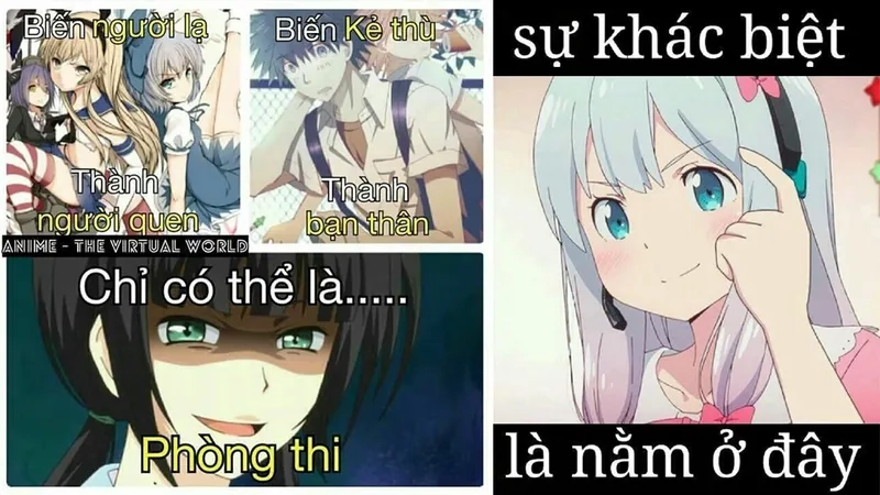 Ảnh anime nam meme thể hiện phong cách độc đáo và cá tính