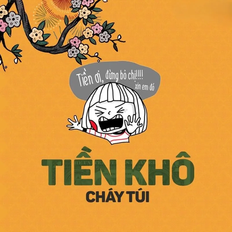 Meme ảnh ví hết tiền thể hiện nỗi buồn khi tài chính cạn kiệt