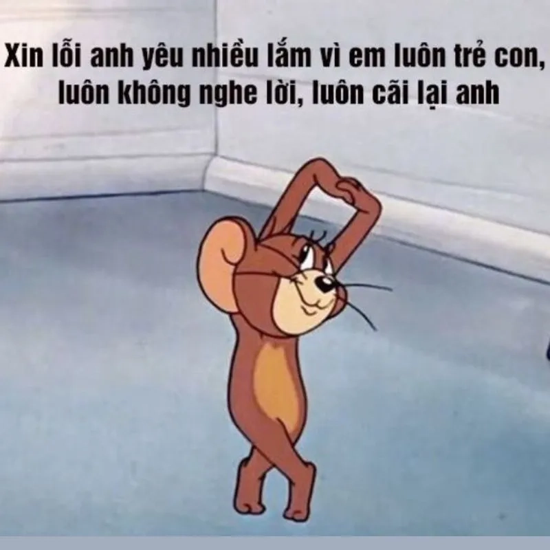 Meme cúi đầu xin lỗi thể hiện sự chân thành một cách hài hước