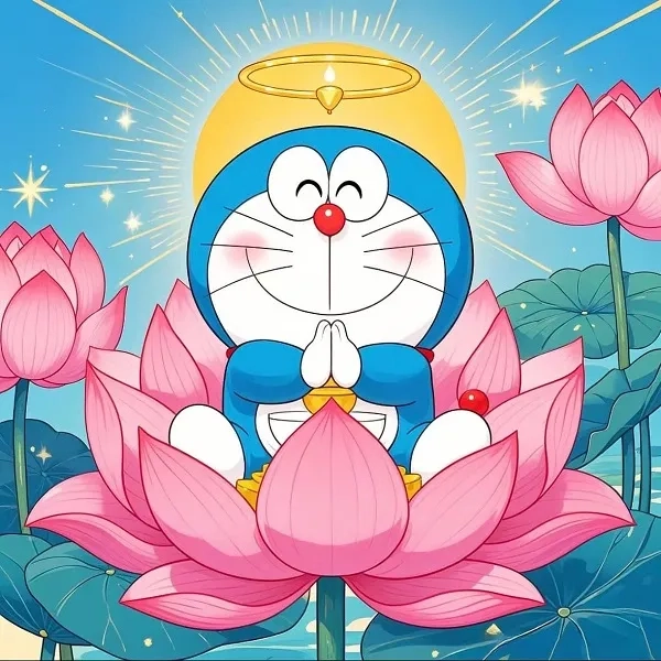 Hình nền Doraemon sáng tạo cho điện thoại