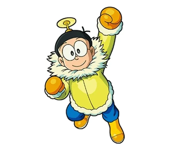 Hình ảnh Nobita đáng yêu mang đến niềm vui