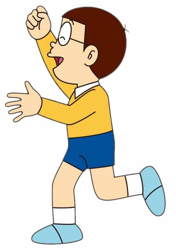 Ảnh Nobita dễ thương ngập tràn hạnh phúc