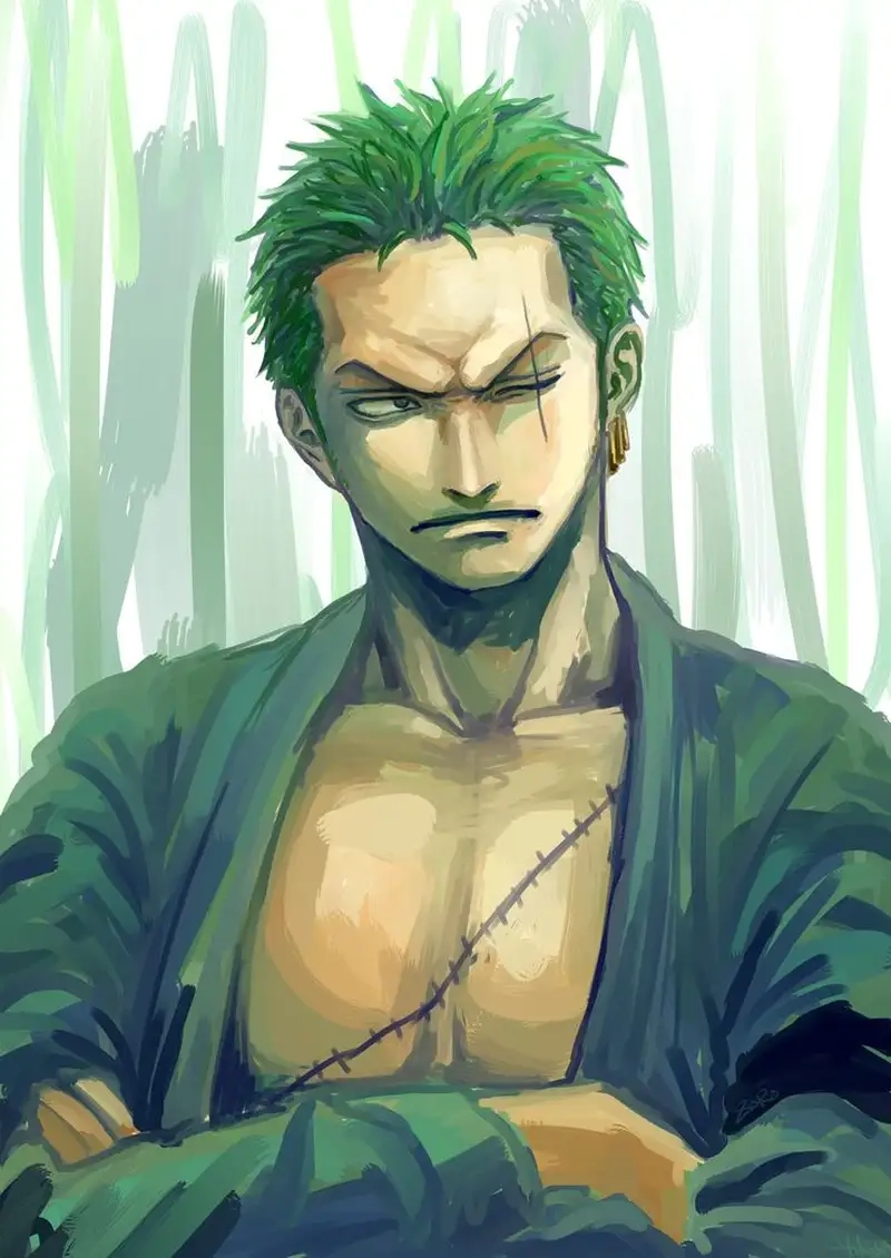 Avatar zoro kết hợp hình nền One Piece zoro ngầu