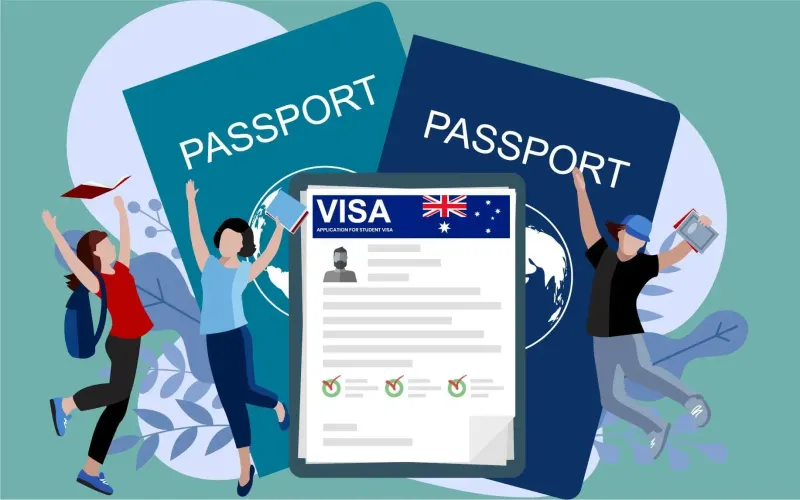 Hình ảnh minh họa các giấy tờ cần thiết trong hồ sơ xin visa du học Úc