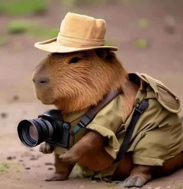 Capybara wallpaper 4k meme mang đến sự hài hước cho những ai yêu thích động vật