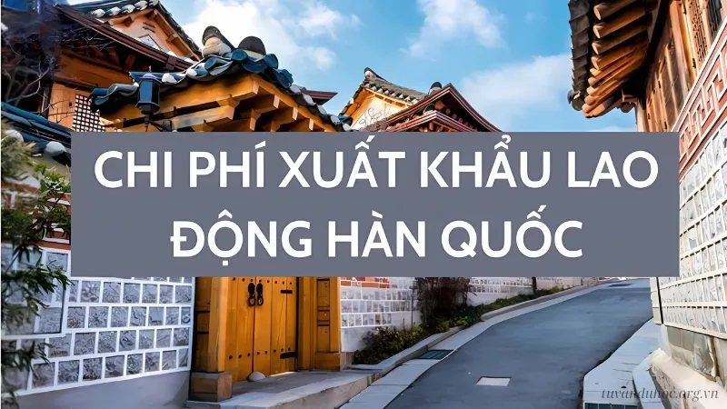 Chi phí đi xuất khẩu lao động Hàn Quốc