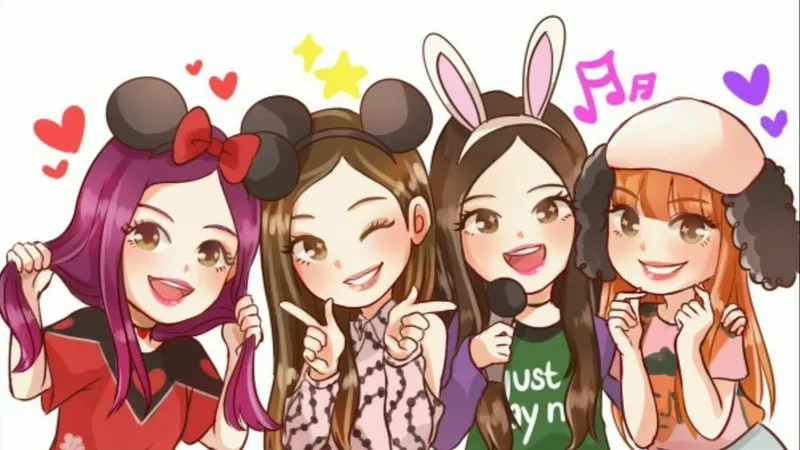 Chibi Blackpink cute dành riêng cho Blink dễ thương