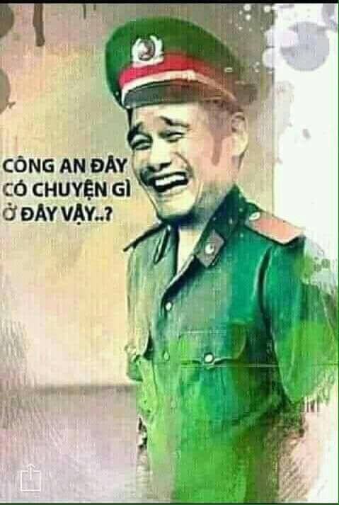 Meme công an giao thông thể hiện sự hài hước trong cuộc sống