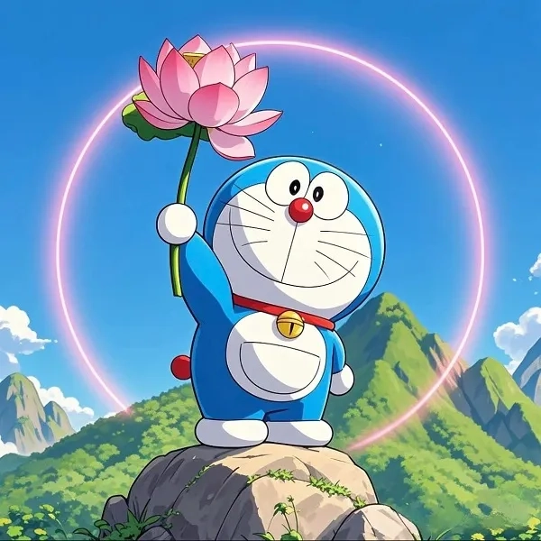 Hình nền cute Doraemon làm nổi bật giao diện