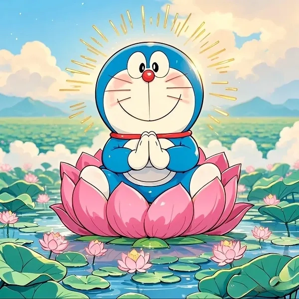 Hình nền Doraemon đáng yêu trang trí màn hình