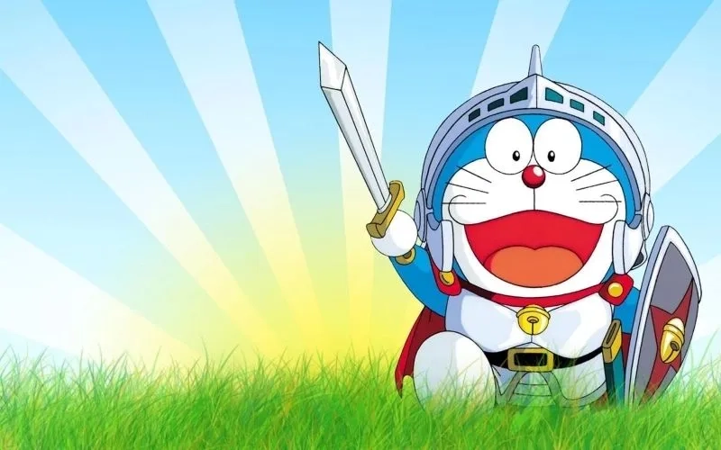 Hình nền 3D Doraemon đẹp làm nổi bật máy