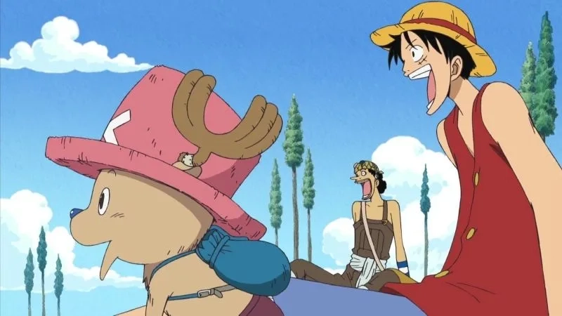 Hình nền Luffy điện thoại phong cách phiêu lưu