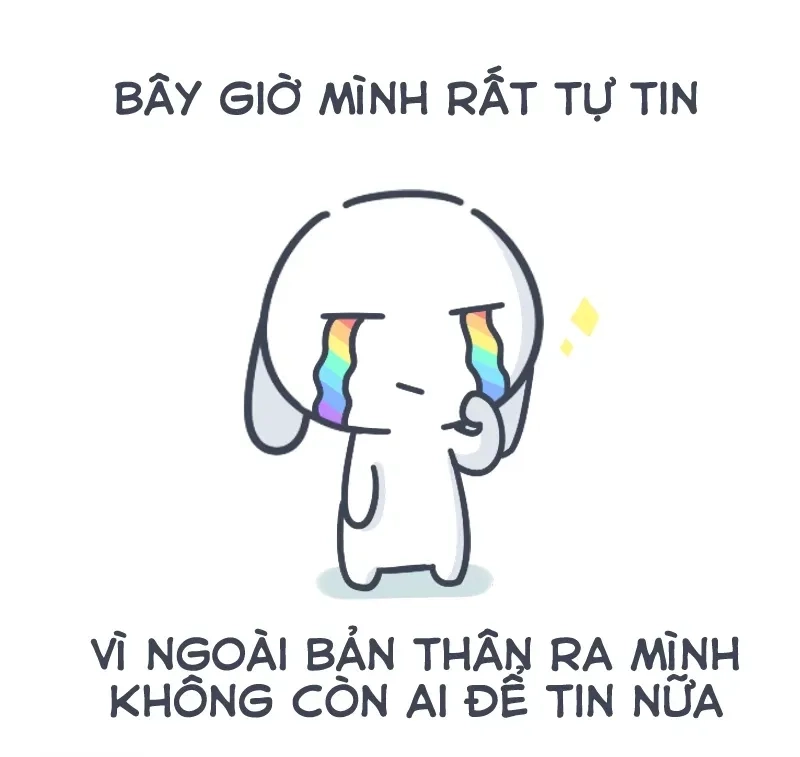 Meme thỏ bảy màu mang đến sự hài hước cho ngày của bạn