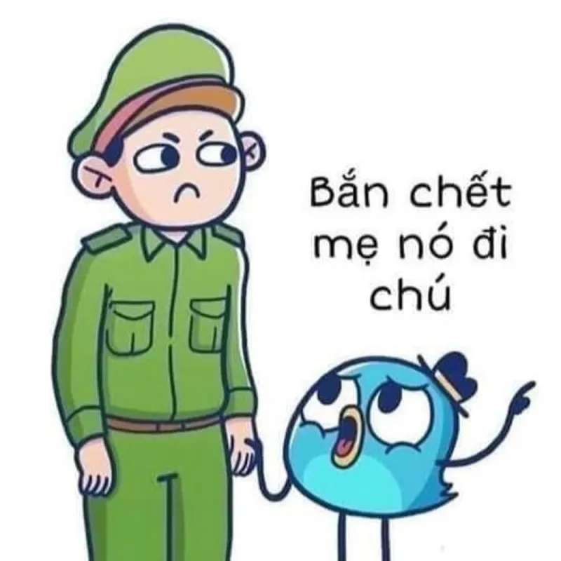 Hình ảnh công an meme thể hiện sự hài hước độc đáo