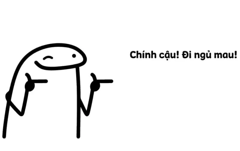 Ngủ đi meme là hình ảnh hài hước cho những ai cần nghỉ ngơi