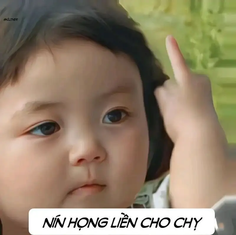 Meme em bé chu mỏ đáng yêu mang lại niềm vui cho mọi người