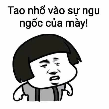 Đồ ngu meme thể hiện sự ngốc nghếch đáng yêu của nhân vật