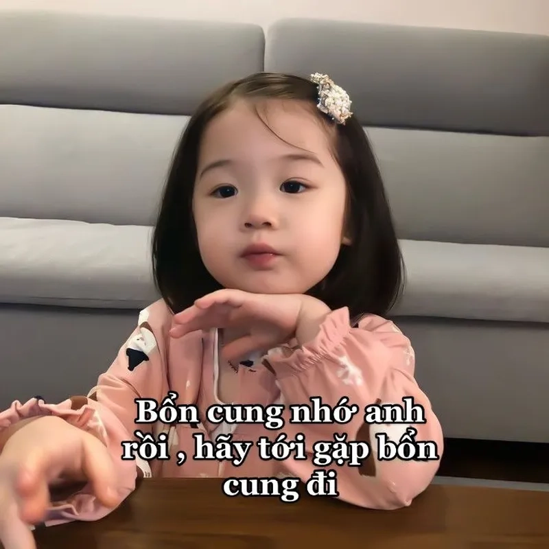 Meme yêu em thể hiện tình cảm chân thành