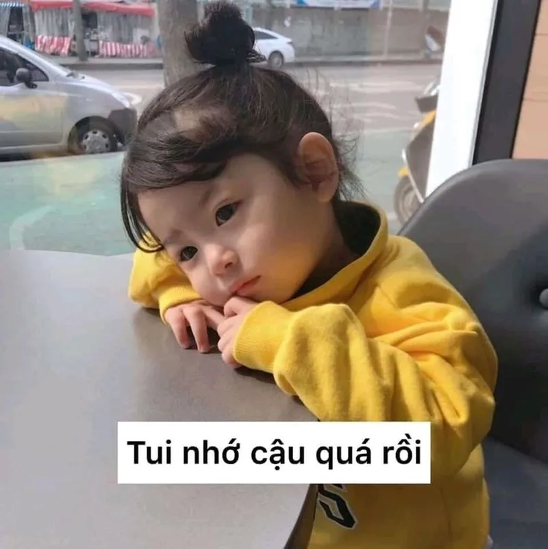 Meme nhớ em khiến trái tim bạn rung động