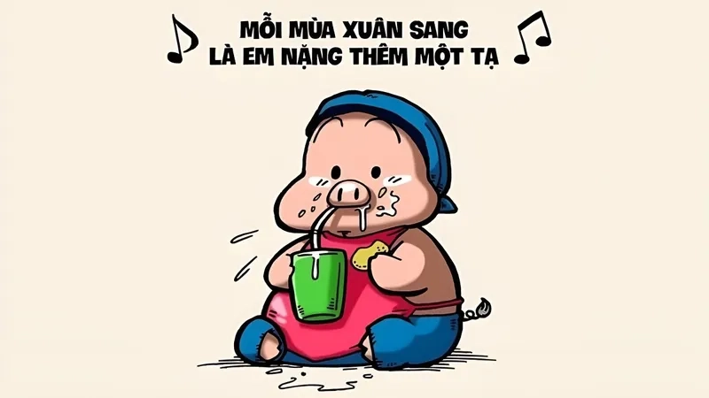 Meme avatar tết là cách thể hiện không khí tết của bạn