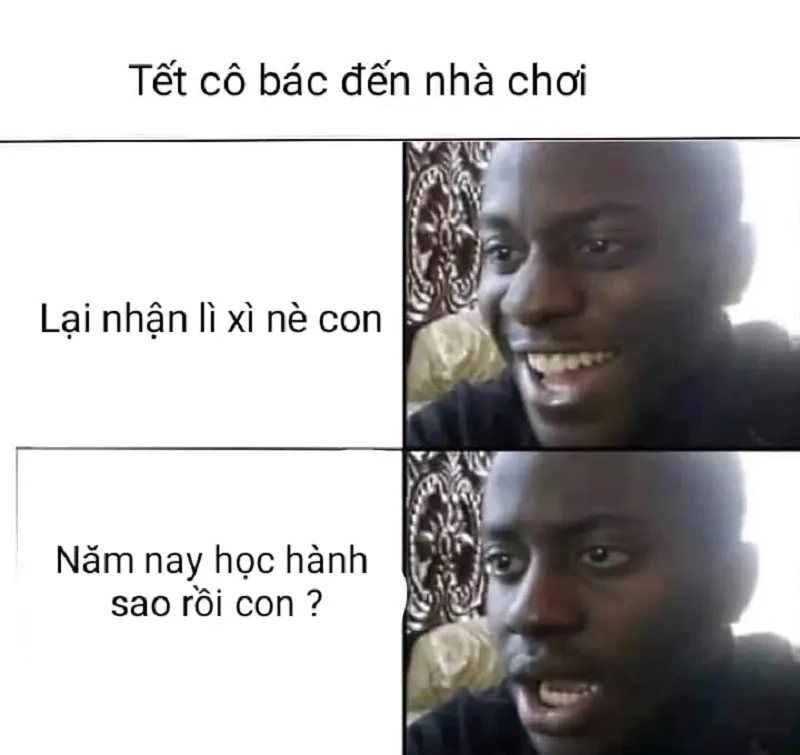 Meme chúc tết giúp bạn gửi lời chúc ngọt ngào đến mọi người