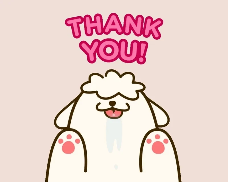 Ảnh thank you meme dễ thương cho những ai yêu thích sự hài hước