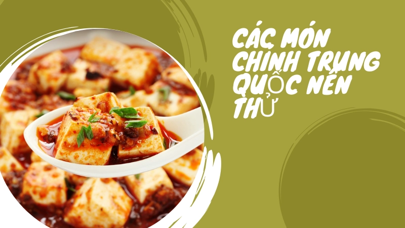 Đậu phụ sốt tứ xuyên là món chính trung quốc đậm đà hương vị