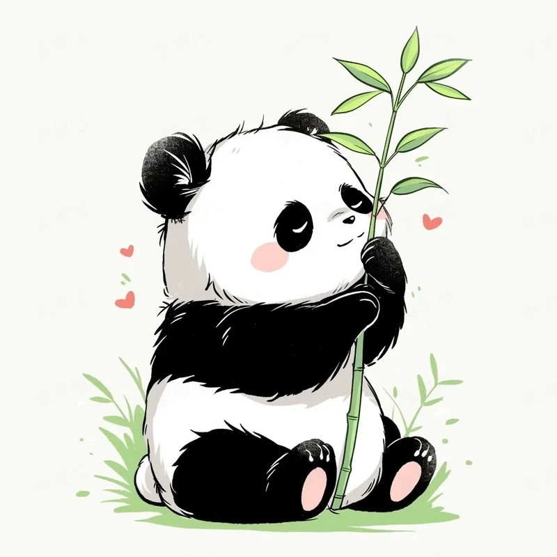 Những mẫu chibi gấu trúc cute siêu dễ thương