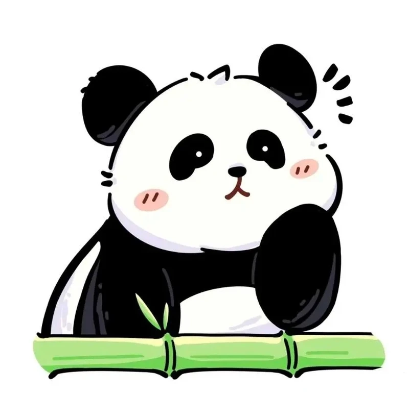 Phong cách đáng yêu của gấu panda chibi