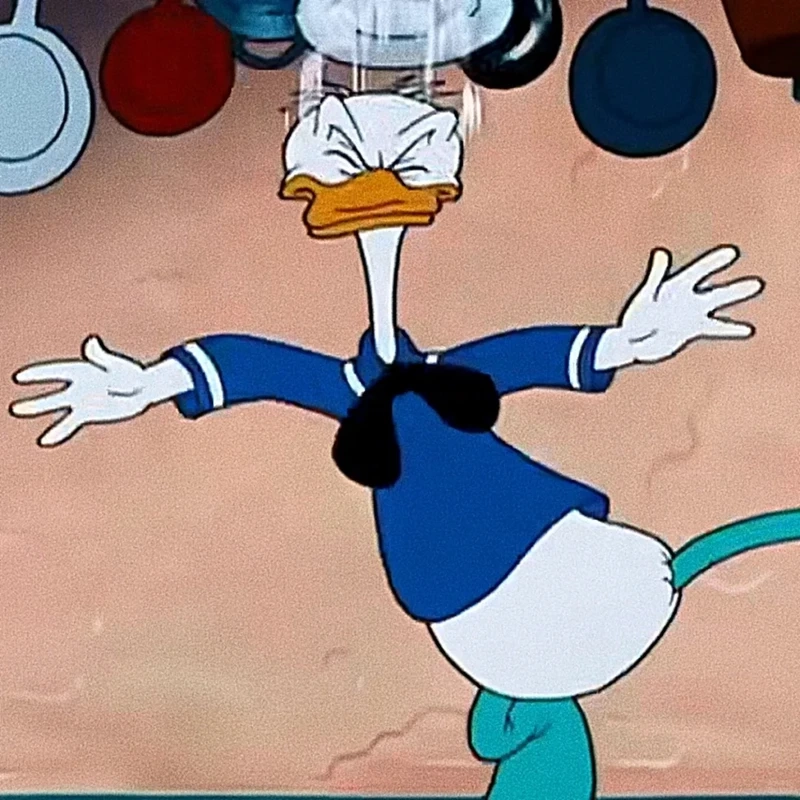 Loạt biểu cảm kinh điển trong donald duck meme
