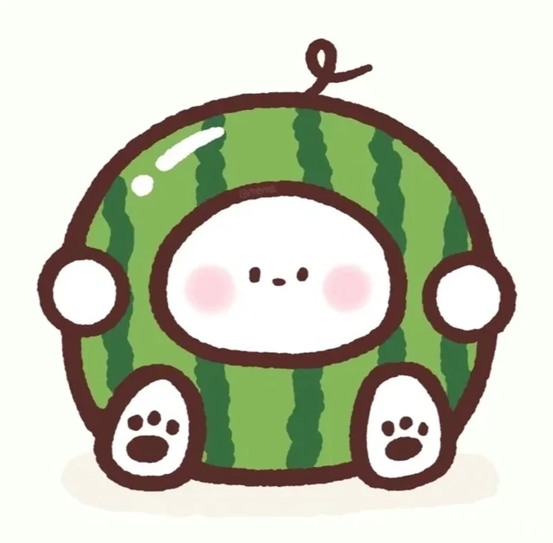 Ngọt ngào từ hình trái dưa hấu cute đúng vibe mùa hè