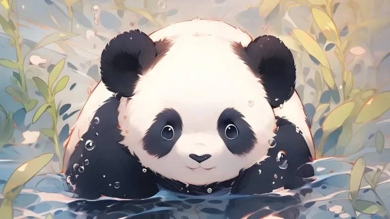 Ảnh nền gấu cute nhẹ nhàng, phù hợp mọi màn hình