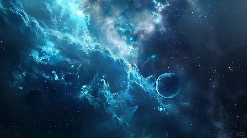 Đổi gió với hình nền vũ trụ máy tính phong cách sci-fi