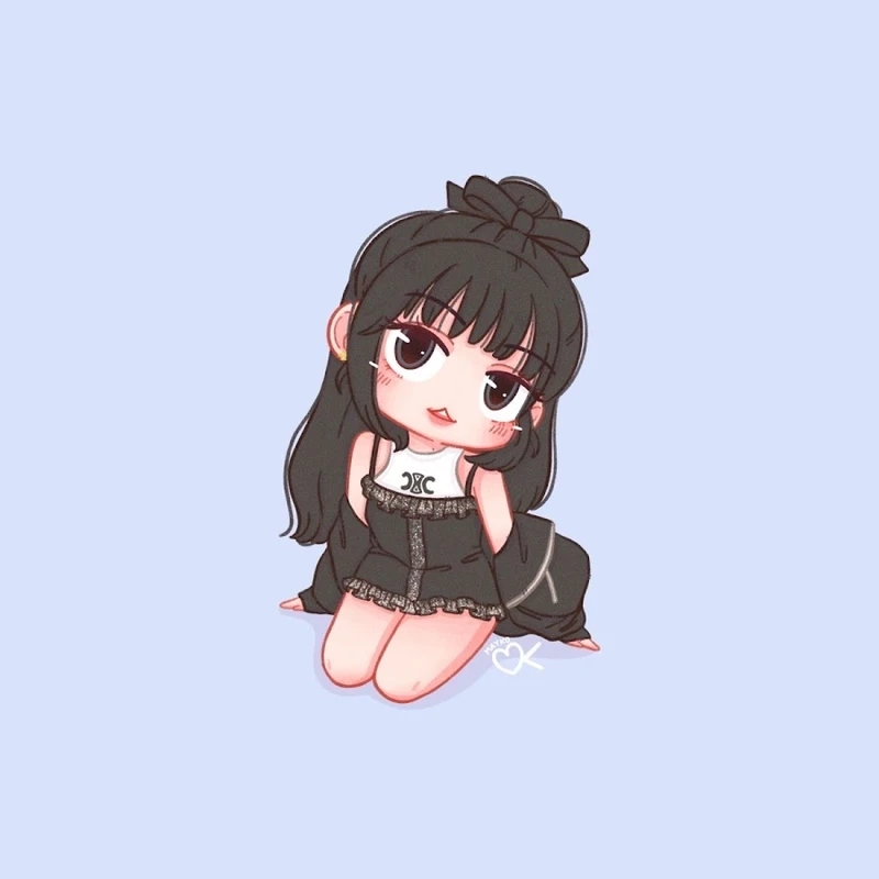 Hướng dẫn cách vẽ Lisa Blackpink chibi chi tiết