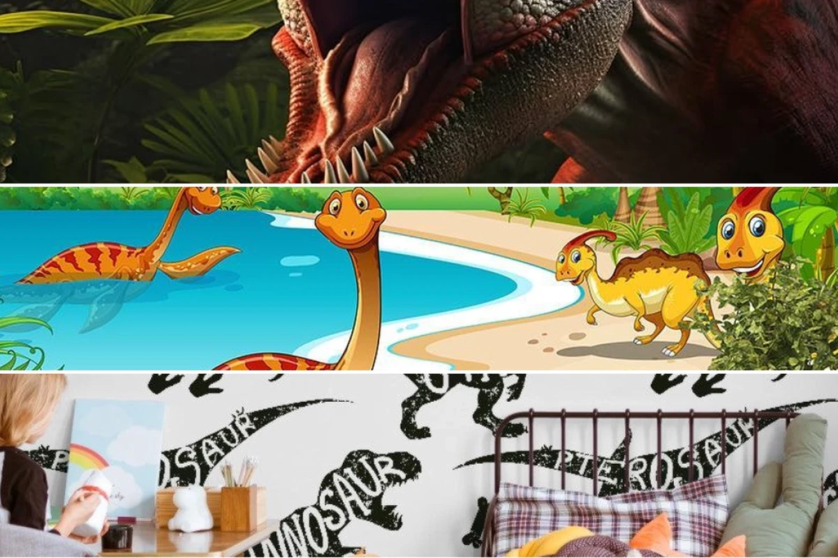 Best kids dinosaur pattern wallpaper for bedroom ideas in 2026