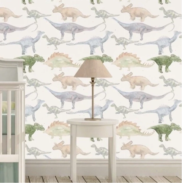 dinosaur wallpaper for walls with detailed illustrations